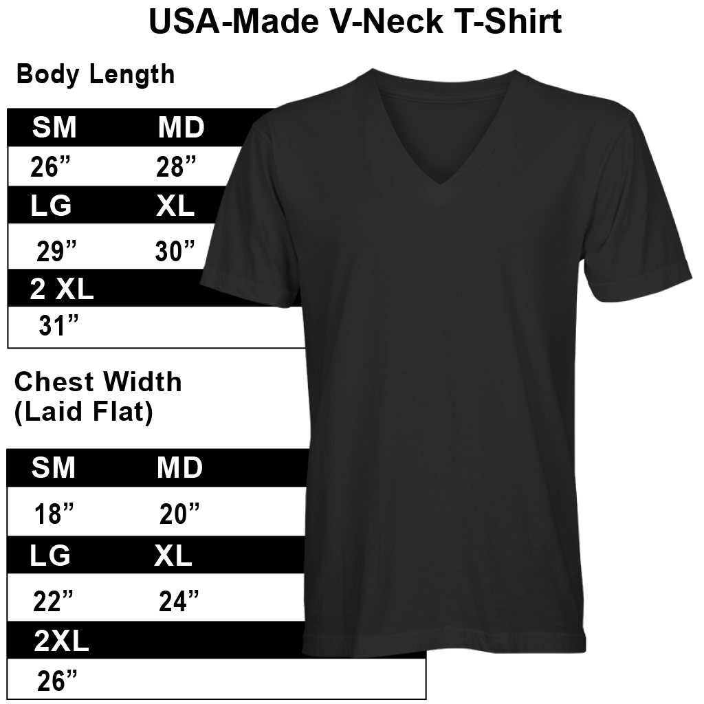 UNAC/UHCP Unisex V-Neck T-Shirt-- in Navy or Black