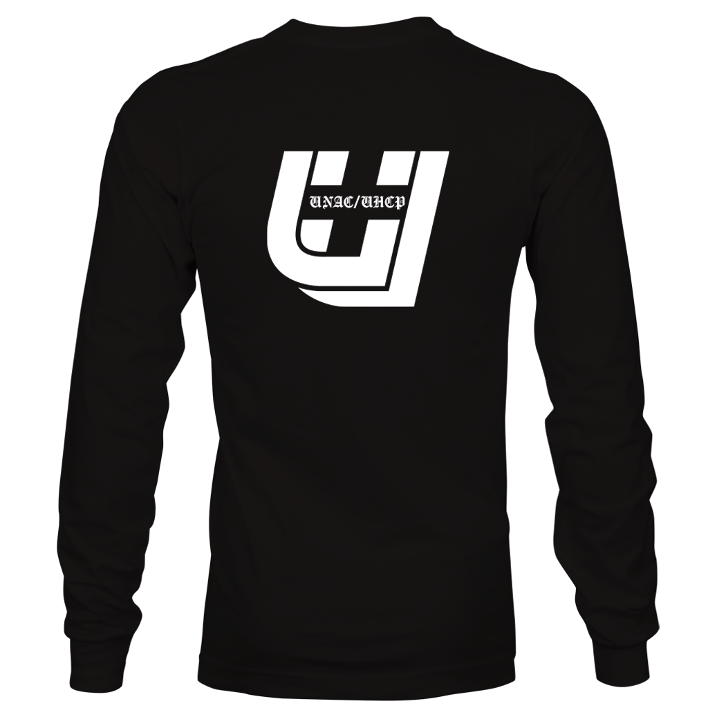 UNAC/UHCP Unisex Long Sleeve Solidarity T-Shirt - Black