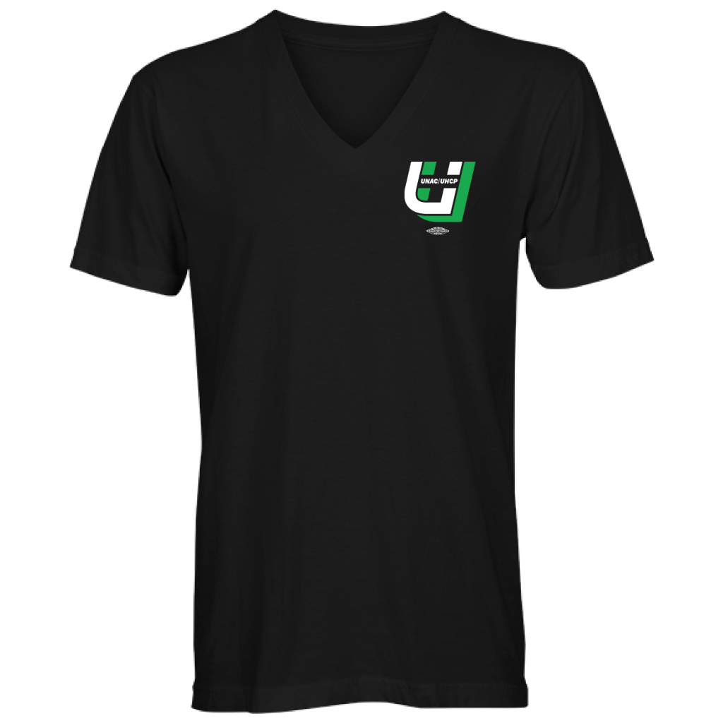 UNAC/UHCP Unisex V-Neck T-Shirt-- in Navy or Black